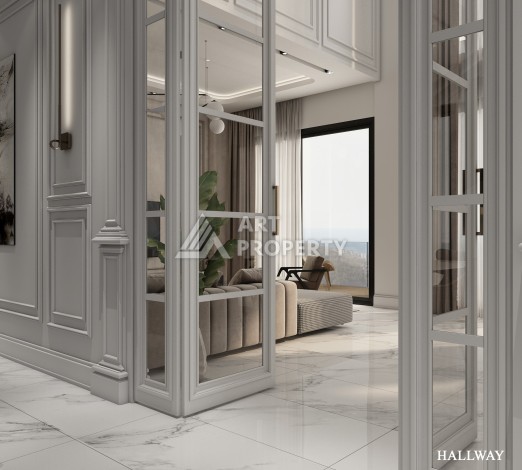 Роскошные виллы 4+1 с личным бассейном и гаражом в районе Каргыджак, 339 – 365 кв.м. - Ракурс 49