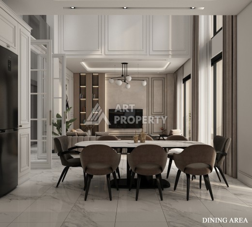 Роскошные виллы 4+1 с личным бассейном и гаражом в районе Каргыджак, 339 – 365 кв.м. - Ракурс 55