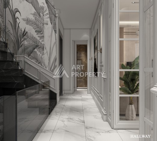 Роскошные виллы 4+1 с личным бассейном и гаражом в районе Каргыджак, 339 – 365 кв.м. - Ракурс 56