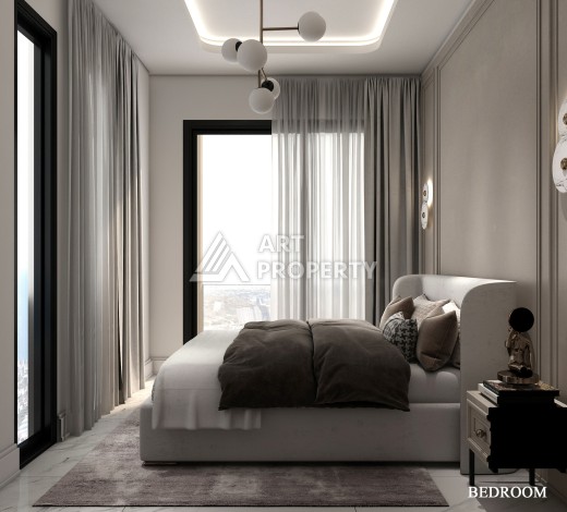 Роскошные виллы 4+1 с личным бассейном и гаражом в районе Каргыджак, 339 – 365 кв.м. - Ракурс 59