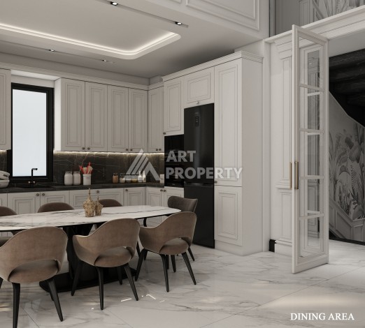 Роскошные виллы 4+1 с личным бассейном и гаражом в районе Каргыджак, 339 – 365 кв.м. - Ракурс 62