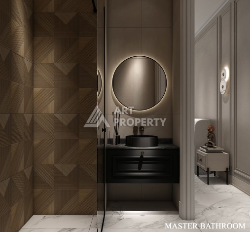 Роскошные виллы 4+1 с личным бассейном и гаражом в районе Каргыджак, 339 – 365 кв.м. - Ракурс 63