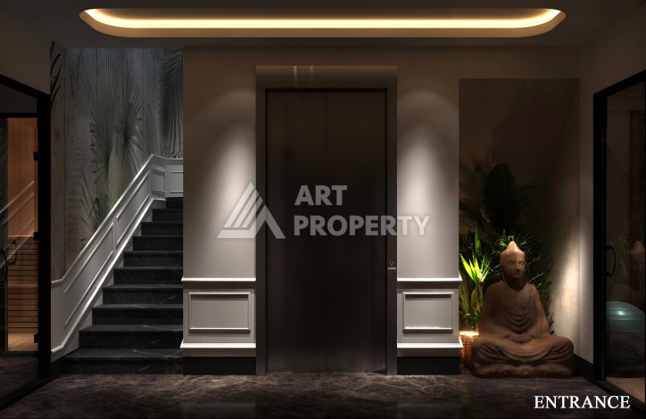 Роскошные виллы 4+1 с личным бассейном и гаражом в районе Каргыджак, 339 – 365 кв.м. - Ракурс 73