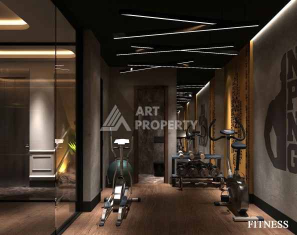 Роскошные виллы 4+1 с личным бассейном и гаражом в районе Каргыджак, 339 – 365 кв.м. - Ракурс 76