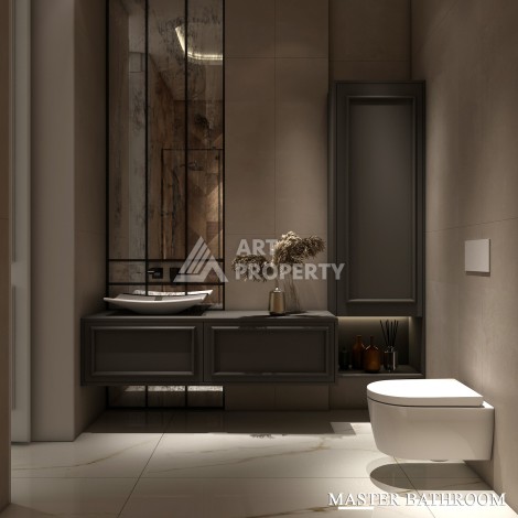 Роскошные виллы 4+1 с личным бассейном и гаражом в районе Каргыджак, 339 – 365 кв.м. - Ракурс 78