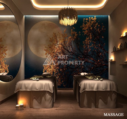 Роскошные виллы 4+1 с личным бассейном и гаражом в районе Каргыджак, 339 – 365 кв.м. - Ракурс 85