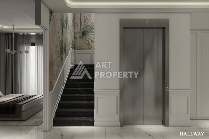 Роскошные виллы 4+1 с личным бассейном и гаражом в районе Каргыджак, 339 – 365 кв.м. - Ракурс 94