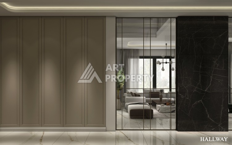 Роскошные виллы 4+1 с личным бассейном и гаражом в районе Каргыджак, 339 – 365 кв.м. - Ракурс 95