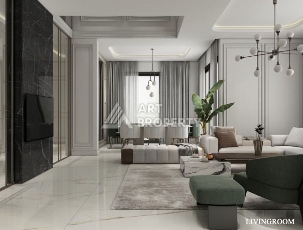 Роскошные виллы 4+1 с личным бассейном и гаражом в районе Каргыджак, 339 – 365 кв.м. - Ракурс 99