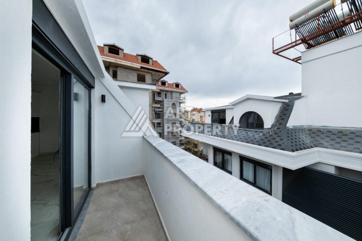 Дуплекс 3+1 в 550 метрах от пляжа в центре Алании. - Ракурс 16