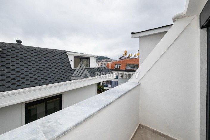 Дуплекс 3+1 в 550 метрах от пляжа в центре Алании. - Ракурс 17