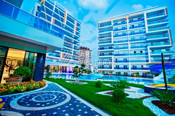 Просторная квартира 1+1 в резиденции с отельной концепцией, 65 кв.м. Тосмур, Алания - Ракурс 14