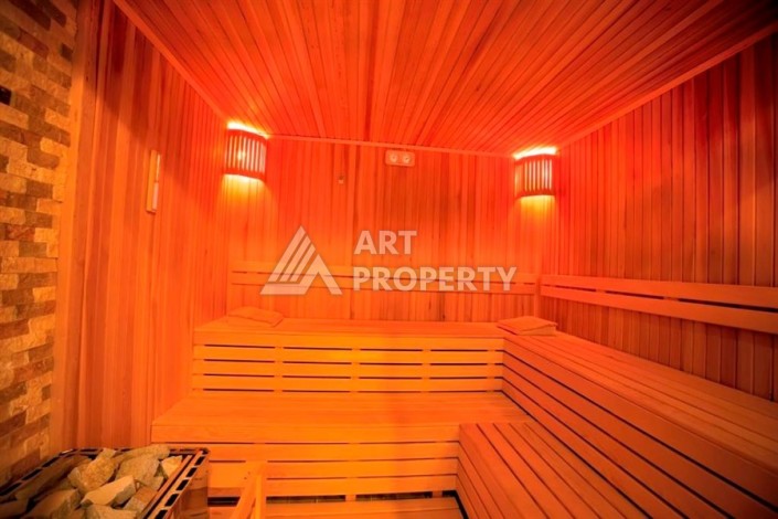 Просторная квартира 1+1 в резиденции с отельной концепцией, 65 кв.м. Тосмур, Алания - Ракурс 17