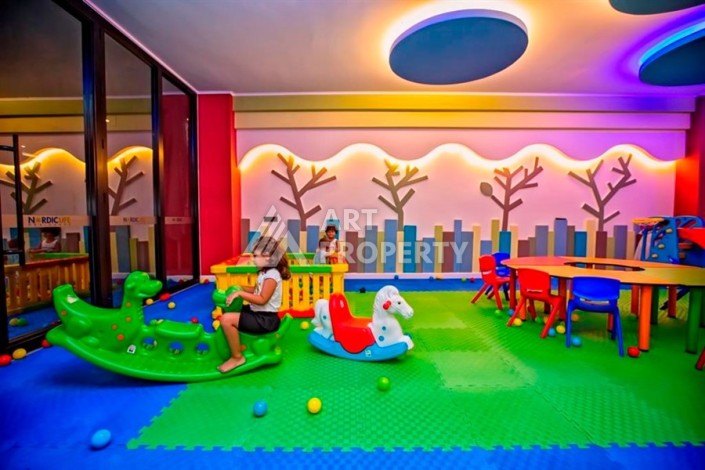 Просторная квартира 1+1 в резиденции с отельной концепцией, 65 кв.м. Тосмур, Алания - Ракурс 21