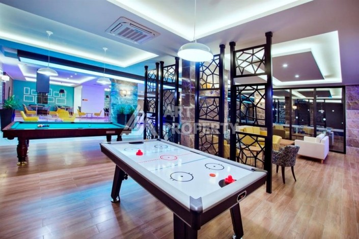 Просторная квартира 1+1 в резиденции с отельной концепцией, 65 кв.м. Тосмур, Алания - Ракурс 25