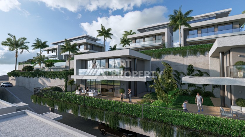 Роскошные виллы 3+1 и 4+1 видом на море от 210 до 273 кв.м. Каргыджак, Алания - Ракурс 2