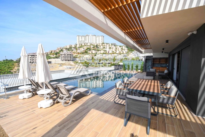 Роскошные виллы 3+1 и 4+1 видом на море от 210 до 273 кв.м. Каргыджак, Алания - Ракурс 3