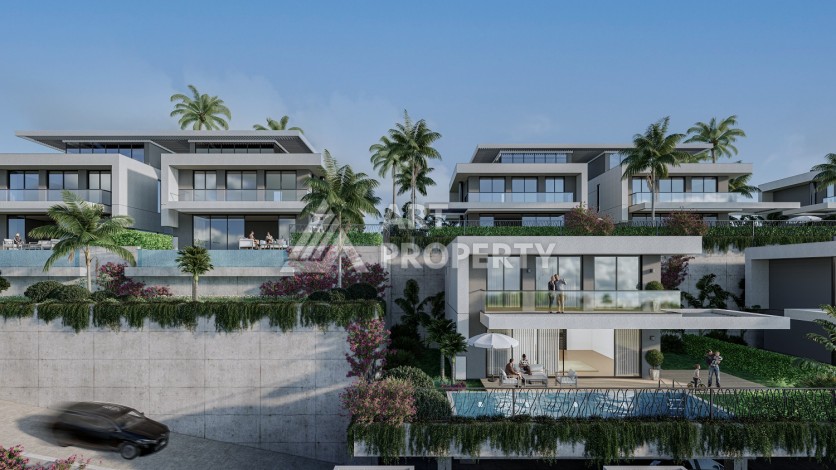 Роскошные виллы 3+1 и 4+1 видом на море от 210 до 273 кв.м. Каргыджак, Алания - Ракурс 5