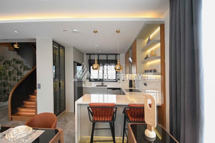 Роскошные виллы 3+1 и 4+1 видом на море от 210 до 273 кв.м. Каргыджак, Алания - Ракурс 14