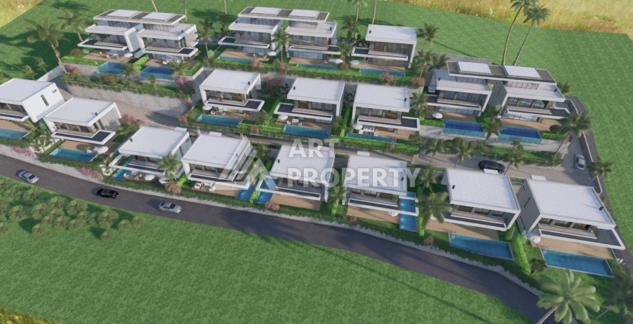 Роскошные виллы 3+1 и 4+1 видом на море от 210 до 273 кв.м. Каргыджак, Алания - Ракурс 35