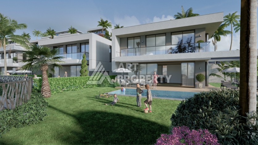 Роскошные виллы 3+1 и 4+1 видом на море от 210 до 273 кв.м. Каргыджак, Алания - Ракурс 37