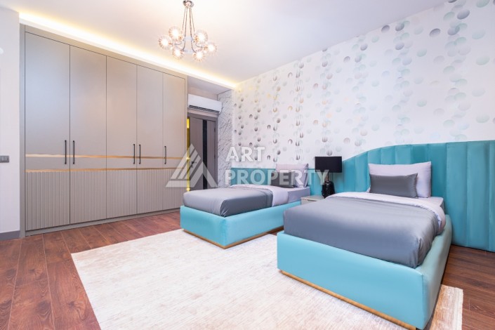 Шикарные виллы 4+1 в 600 метрах от моря. Каргыджак, Алания - Ракурс 19