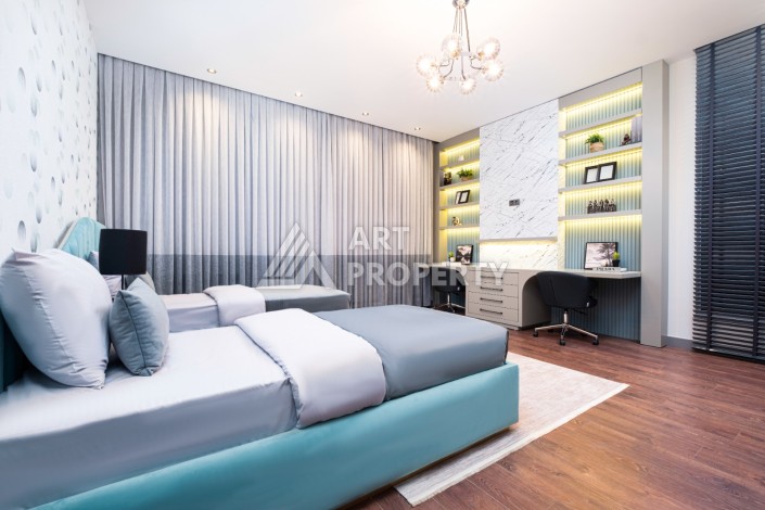 Шикарные виллы 4+1 в 600 метрах от моря. Каргыджак, Алания - Ракурс 20