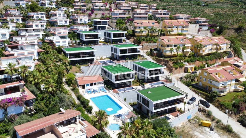 Шикарные виллы 4+1 в 600 метрах от моря. Каргыджак, Алания - Ракурс 37