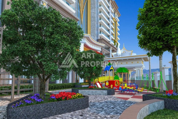 Квартира 1+1 в премиальной резиденции, 68 кв.м. Махмутлар, Алания - Ракурс 3