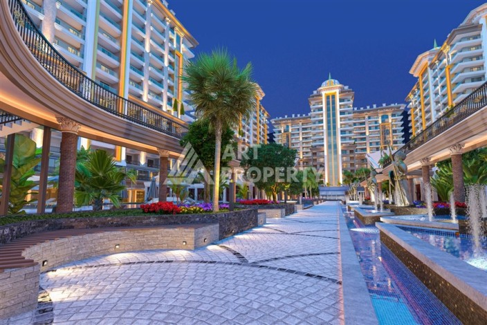 Квартира 1+1 в премиальной резиденции, 68 кв.м. Махмутлар, Алания - Ракурс 4