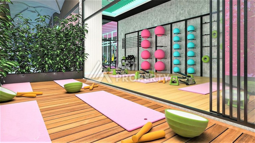 Квартира 1+1 в премиальной резиденции, 68 кв.м. Махмутлар, Алания - Ракурс 13