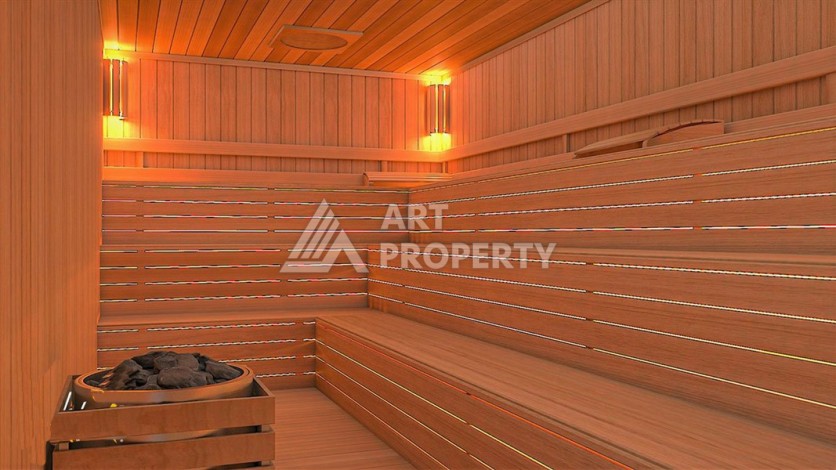 Квартира 1+1 в премиальной резиденции, 68 кв.м. Махмутлар, Алания - Ракурс 15