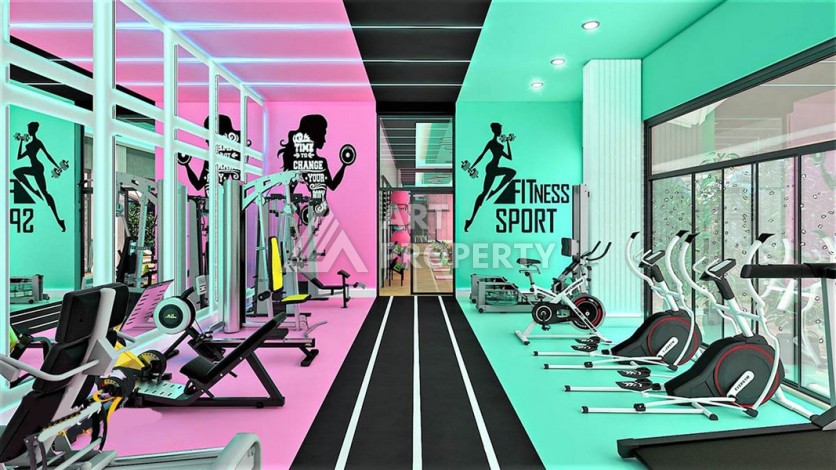 Квартира 1+1 в премиальной резиденции, 68 кв.м. Махмутлар, Алания - Ракурс 18