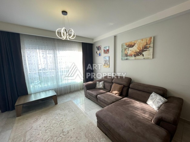 Крупнометражная квартира 1+1 с мебелью, 75 кв.м. Махмутлар, Алания - Ракурс 2