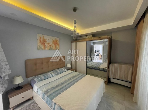 Крупнометражная квартира 1+1 с мебелью, 75 кв.м. Махмутлар, Алания - Ракурс 6