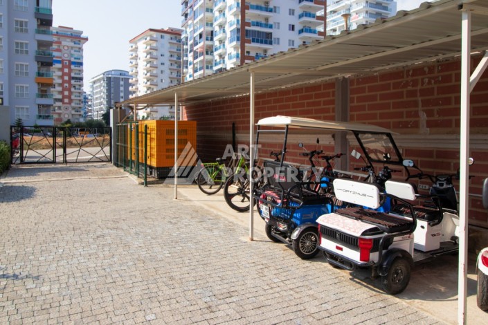 Крупнометражная квартира 1+1 с мебелью, 75 кв.м. Махмутлар, Алания - Ракурс 13