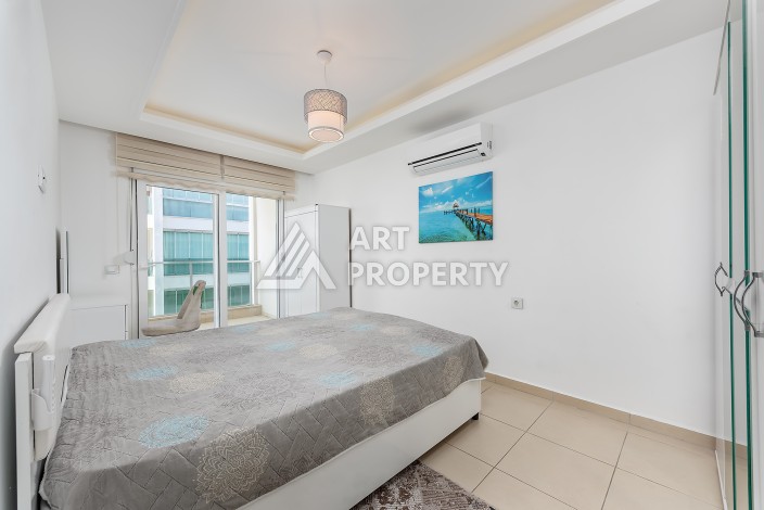 Большая квартира 1+1 в элитной резиденции, 68 кв.м. Авсаллар, Алания - Ракурс 6