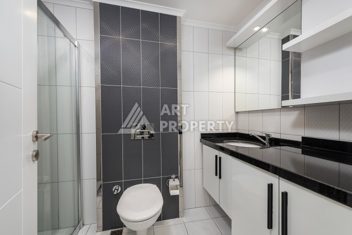 Большая квартира 1+1 в элитной резиденции, 68 кв.м. Авсаллар, Алания - Ракурс 7