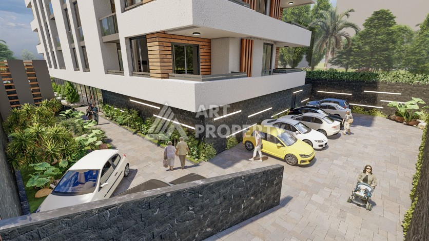 Квартира 1+1 в современной резиденции, 52 кв.м. Махмутлар, Алания - Ракурс 5