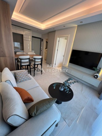 Квартира 1+1 в резиденции премиум класса, 55 кв.м. Махмутлар, Алания - Ракурс 8