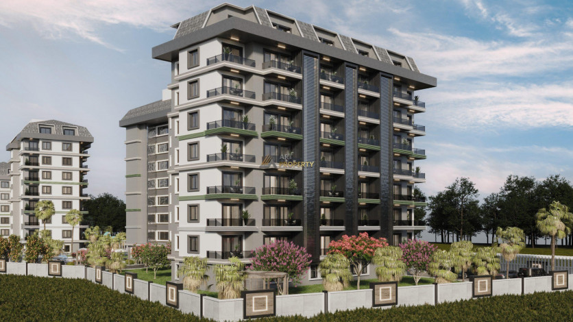 Новый комплекс на этапе строительства в Авсалларе. Элитное предложение по привлекательной цене! 60-165 м2 - Ракурс 6