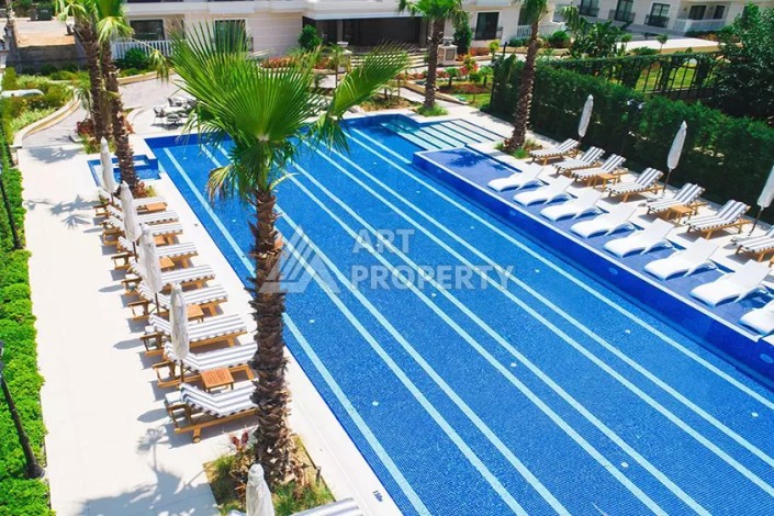 Роскошная квартира 2+1 в премиальной резиденции в районе Оба, 110 кв.м. - Ракурс 3