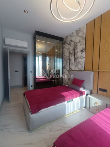 Квартира 2+1 с видом на море в районе Каргыджак, 109 кв.м. - Ракурс 25