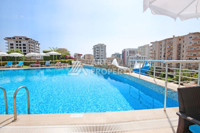 Большая квартира 2+1 с видом на бассейн. До моря 700 метров. - Ракурс 14