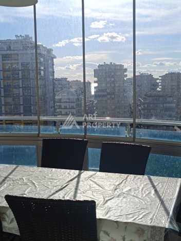 Большая квартира 2+1 с видом на бассейн. До моря 700 метров. - Ракурс 43