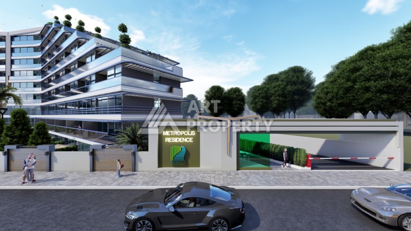 Квартиры 1+1, 2+1 и виллы 4+1 в Алтынташ, Анталия. Комфорт и высокое качество жизни площадью от 42 до 234 кв.м. - Ракурс 5