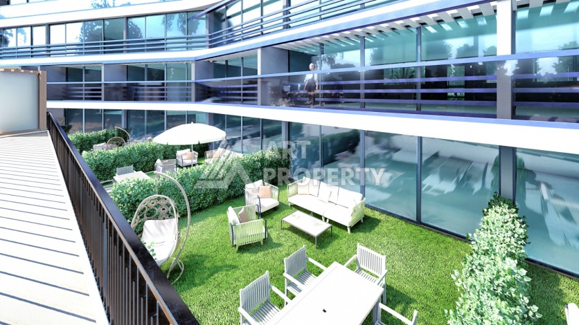 Квартиры 1+1, 2+1 и виллы 4+1 в Алтынташ, Анталия. Комфорт и высокое качество жизни площадью от 42 до 234 кв.м. - Ракурс 8