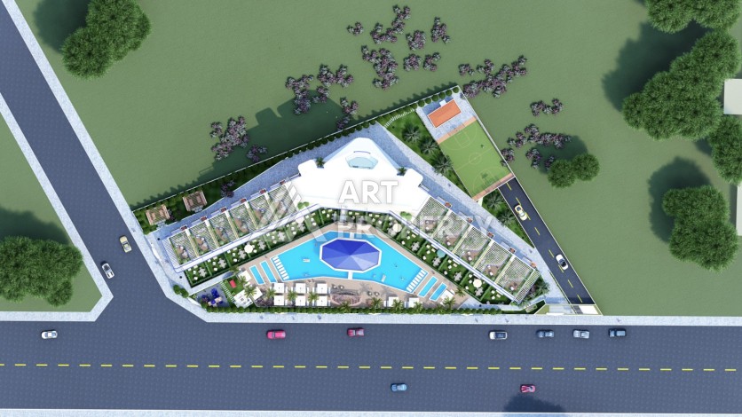 Квартиры 1+1, 2+1 и виллы 4+1 в Алтынташ, Анталия. Комфорт и высокое качество жизни площадью от 42 до 234 кв.м. - Ракурс 9