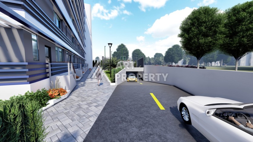 Квартиры 1+1, 2+1 и виллы 4+1 в Алтынташ, Анталия. Комфорт и высокое качество жизни площадью от 42 до 234 кв.м. - Ракурс 16