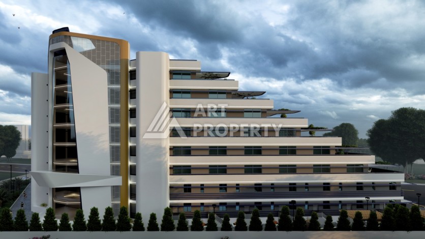 Квартиры 1+1, 2+1 и виллы 4+1 в Алтынташ, Анталия. Комфорт и высокое качество жизни площадью от 42 до 234 кв.м. - Ракурс 18